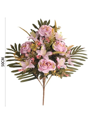 [631077粉色] Arreglo floral de camelia en ramo 12 cabezas - Flores decorativas