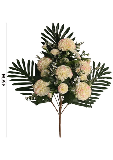 [631075白粉] Ramo de claveles x 12