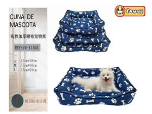 [YM1130A] Cuna de perro 3 piezas azul hueso 1130A - Espacio para descanso importante
