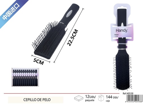 [40538] Cepillo de pelo con mango redondo - Accesorios de belleza para el cabello