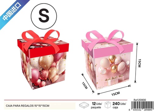 [20900] Caja de regalo cuadrada 15*15*15cm - Artículos para envolver