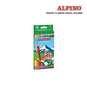[A000555] Estuche 12 lápices colores borrables - Material escolar
