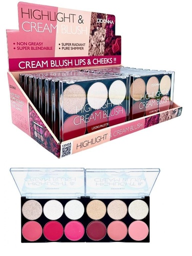 [8436045038524] Highlight & Cream Blush 16 unidades 13342A DD - Maquillaje