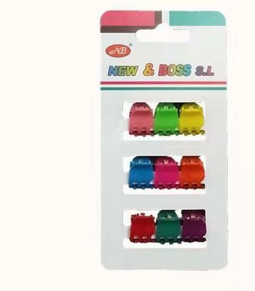 [298921-1] Pinza mini colores 0.8 cm 12 unidades - Accesorios de cabello pequeños