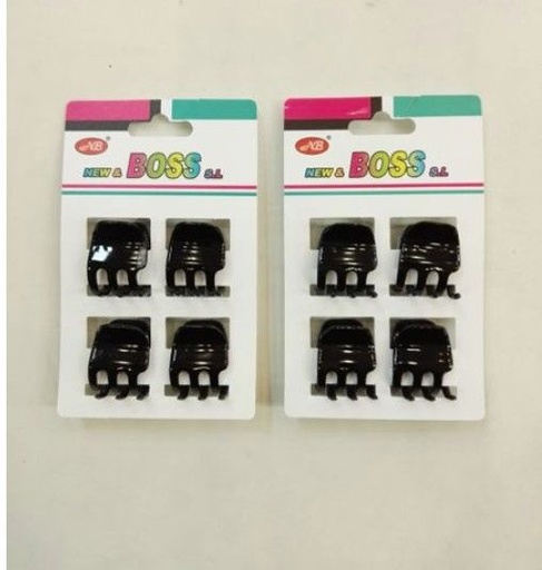[298923-3] Pinza de pelo negra 1.8 cm 12 unidades - Accesorios básicos para el cabello