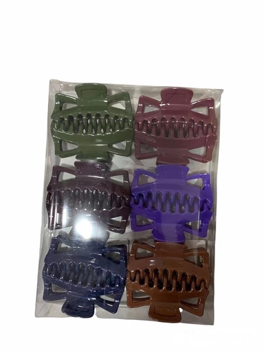 [062516-01] Pinza de color 11 cm 12 unidades - Accesorios de moda para el cabello