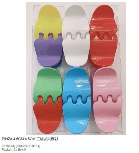 [108184-02] Pinza de pelo color 4.5 cm 12 unidades - Accesorios prácticos