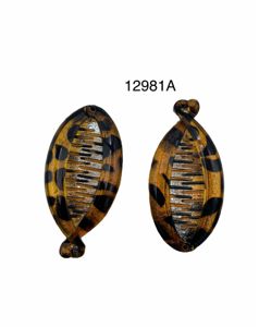 [12981A] Pinza pez negra 10 cm 24 unidades - Accesorios creativos para el cabello