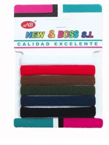 [130192-2] Goma de pelo color 12 unidades - Accesorios versátiles