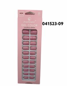 [041523-09] Unas postizas rosa chicle con adhesivo 24 unidades - Uñas y accesorios