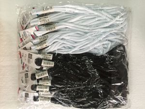 [30186-2B] Cordón de zapato negro 110cm 24 unidades - Cuerdas y cordones