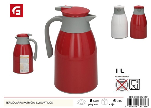 [200937132] Thermos estilo jarra de 1L 2 surtidos - Utensilios de cocina