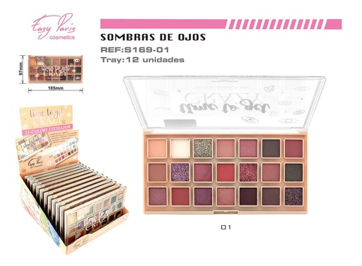 [S169-01] Paleta de sombras de ojos 144/C - Maquillaje para ojos