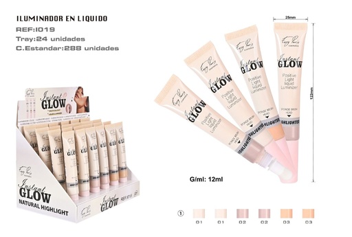 [I019-01] Iluminador líquido 288/U - Producto de maquillaje