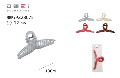 [8428947280750] Pinza de pelo 13CM 12/U PZ28075 OW - Accesorios para el cabello