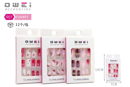 [8428947258575] Uñas postizas 12/U U25857 OW - Uñas decorativas
