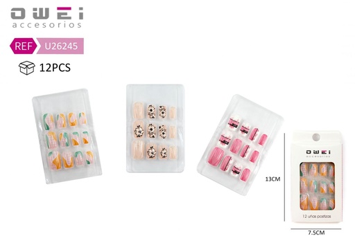 [8428947262459] Uñas postizas 12/U U26245 OW - Uñas decorativas