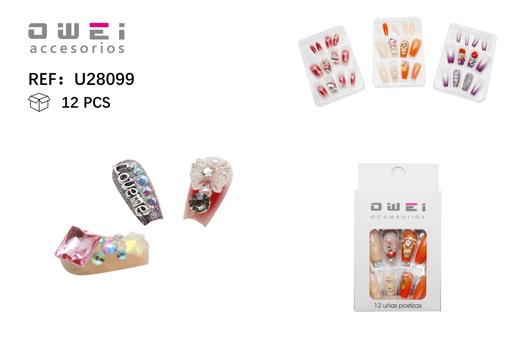 [8428947280996] Uñas postizas 12/U U28099 OW - Uñas decorativas