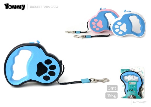 [YM0257] Correa extensible para mascotas de 3m - Accesorios de paseo para gatos y perros