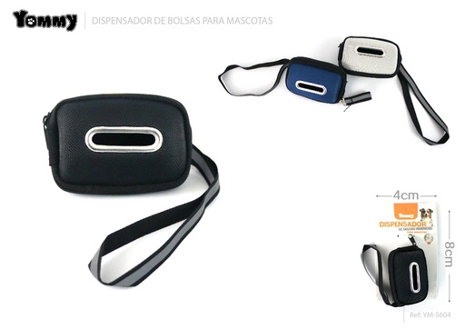 [YM5604] Portabolsas de basura rectangular 8x4 cm - Accesorios para mascotas