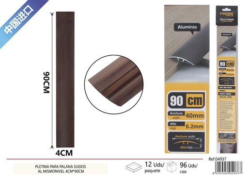 [04937] Perfil de transición para suelo 4x90cm - Ferretería y decoración de suelo