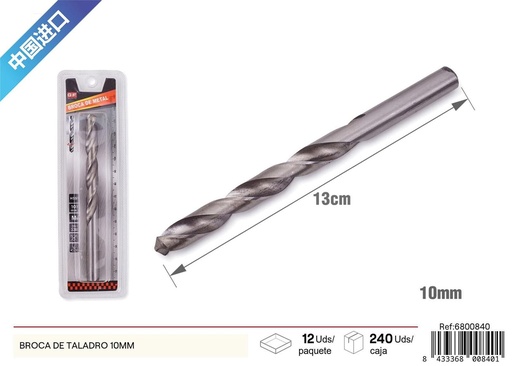 [6800840] Broca de taladro 10 mm - Herramientas de perforación
