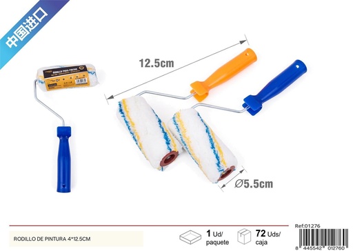 [01276] Rodillo para esquina de pintar de espuma 10x34cm - Rodillos de pintura y accesorios