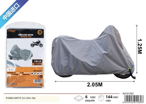 [01585] Funda moto 2x1.25 m - Ferretería y accesorios de coche