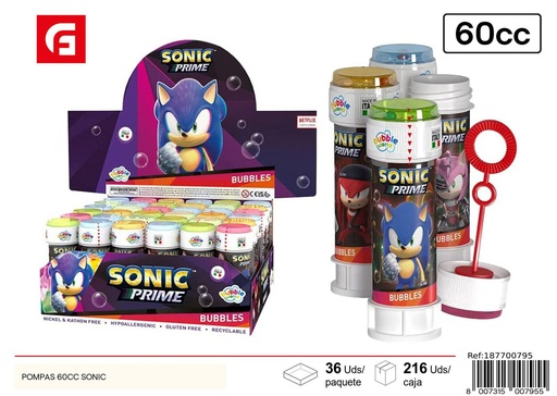 [187700795] Pompitas de 60cc Sonic - Juguetes de pompas