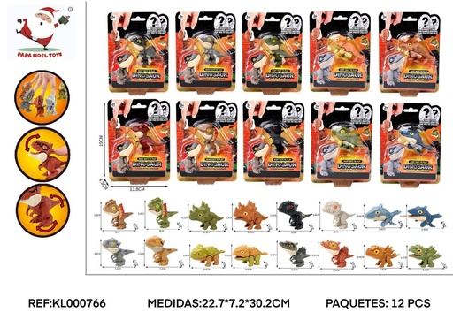 [189800076] Mini dinosaurios de succión a distancia - Juguetes dinosaurios