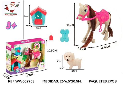 [189800275] Juego de muñeca Barbie con potro - Juguetes de muñecas