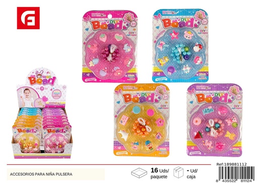 [189881112] Pack de cuentas de anillos para niñas - Juguetes creativos