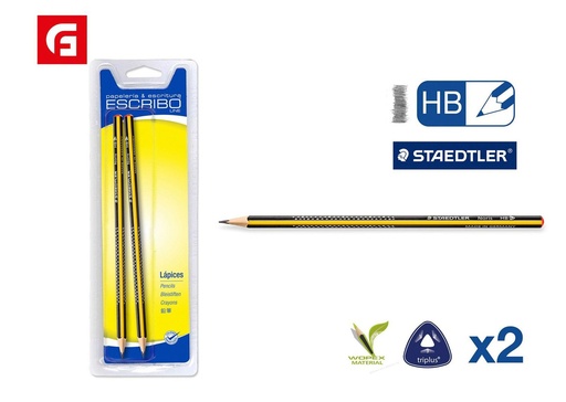 [150909625] Lápices Staedtler HB2- Material escolar y escritura