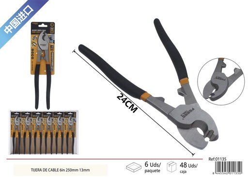 [01135] Tijera de cable de 10 pulgadas 250 mm - Herramientas de ferretería