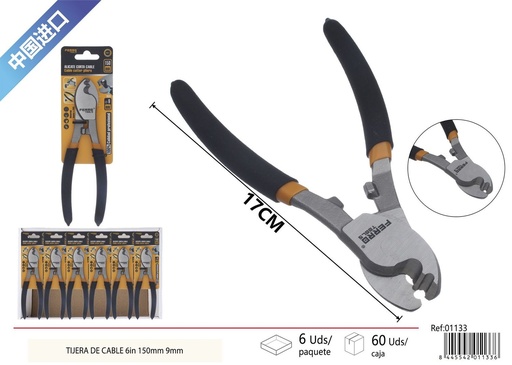 [01133] Tijera de cable de 6 pulgadas 150 mm - Herramientas eléctricas