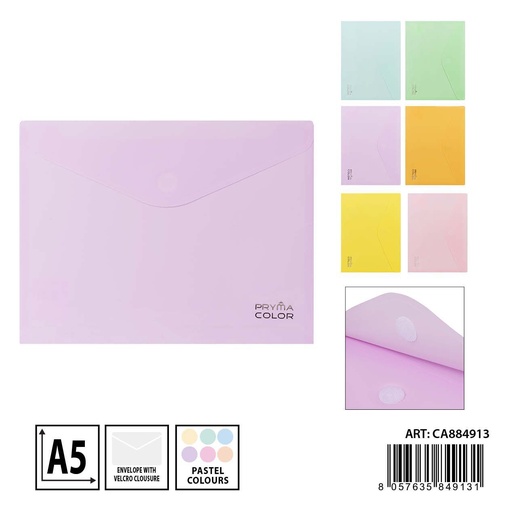 [0237144] Carpeta de velcro A5 18x25 cm - Papelería y archivadores