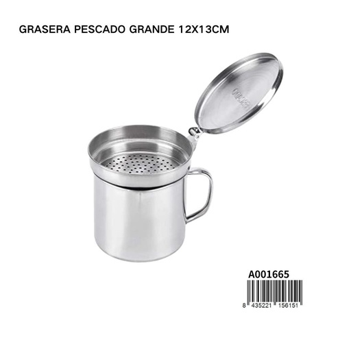 [A001665] Grasera de pescado grande 12X13CM 1L - Utensilios de cocina y accesorios