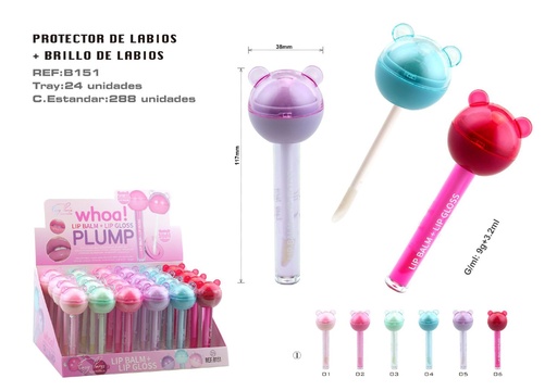 [B151-01] Barras de labios + protector labial 24 unidades - Cosmética y cuidado personal