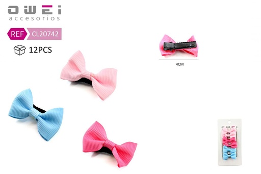[8428947207429] Pinza de lazo 12 unidades CL20742 - Accesorios de pelo y moda