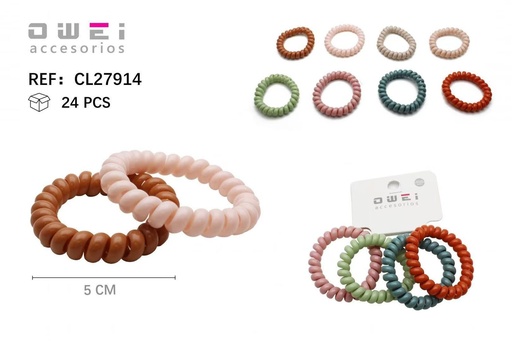 [8428947279143] Coletero cable 12 unidades CO27914 - Accesorios de pelo y moda