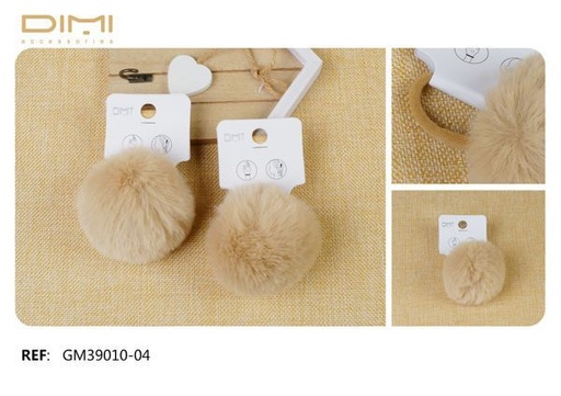 [8435693837411] Goma pompón 12 unidades GM39010-04 - Accesorios de pelo y moda
