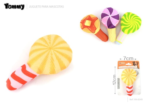 [YM8349] Juguete peluche chupa chups 12*7 cm - Juguetes para mascotas