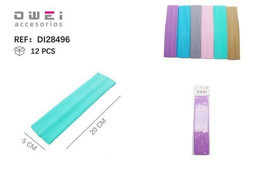 [8428947284963] Cinta de pelo 4.5 cm 12 unidades - Accesorios para el cabello