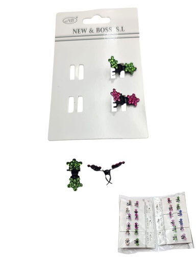 [8875588037081] Mini pinza de metal 12 unidades - Accesorios para el cabello