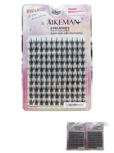 [22618-70D] Mechón de pestañas 9-10 mm 12 unidades - Accesorios de maquillaje