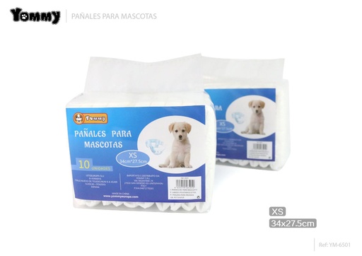 [YM6501] Pañales para mascotas XS 34x27.5 cm - Accesorios para mascotas