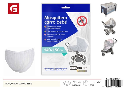 [201243141] Mosquitera para carro de bebé - Protección contra mosquitos para bebés