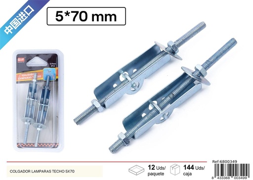 [6800349] Colgador para lámparas de techo 5 x 70 mm - Ferretería y accesorios de sujeción