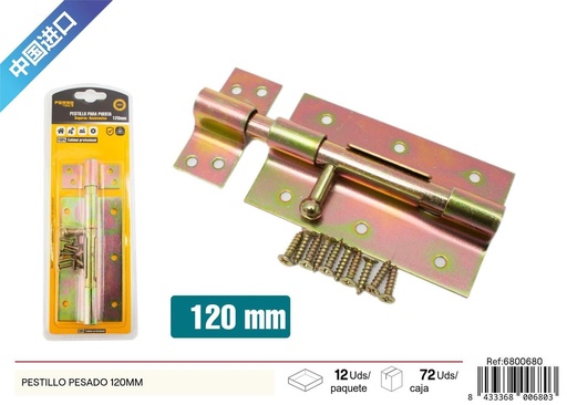 [6800680] Pestillo pesado 120mm - Accesorios de ferretería y bisagras
