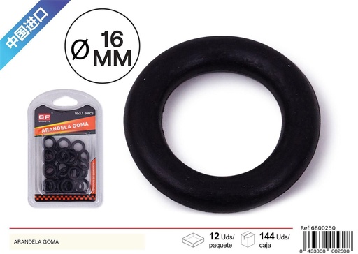 [6800250] Arandela goma 16*3.1 - Accesorios de ferretería y juntas